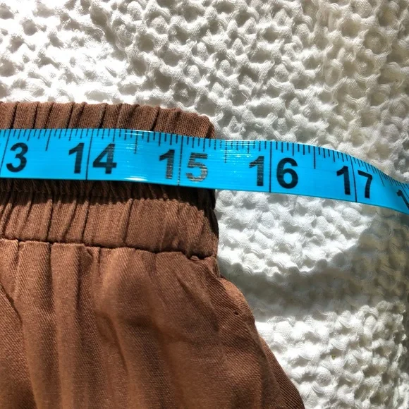 NWT Brown Maxi Skirt With Pockets - Picture 7 of 10